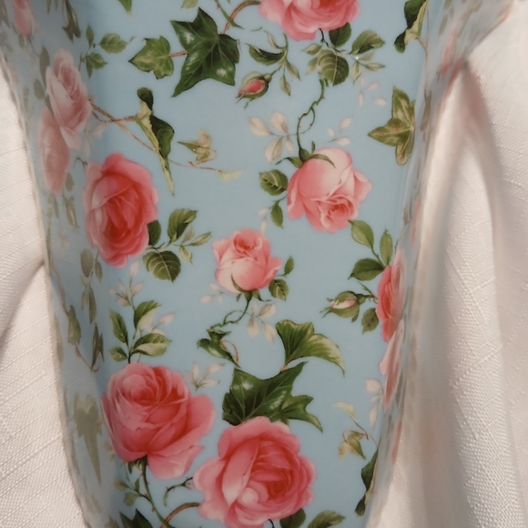Formalities Baum Bros Wall Pocket Vase Victorian Rose Chintz - Picture 10 of 10